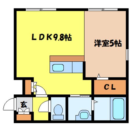 円山公園駅 徒歩10分 1階の物件間取画像